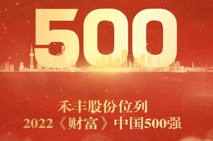 禾豐股份第六次榮登《財富》中國500強榜單