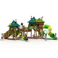 幼儿园户外玩具木质儿童滑梯