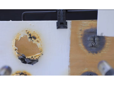 防火涂料應用于木板防火對比