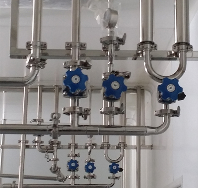 蒸馏水输送工艺管线