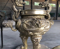 圆形铜香炉