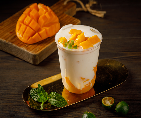 芒果啵啵酸奶