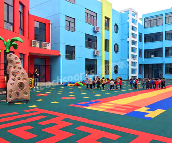 深圳SES风车幼儿园拼接地板