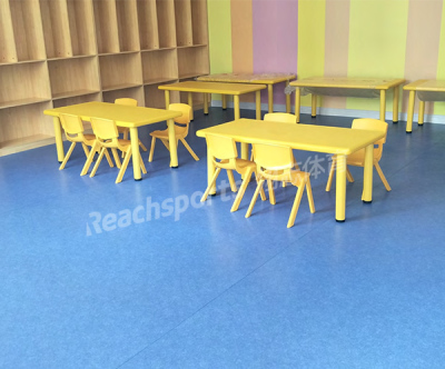 幼儿园室内PVC平面纹地板