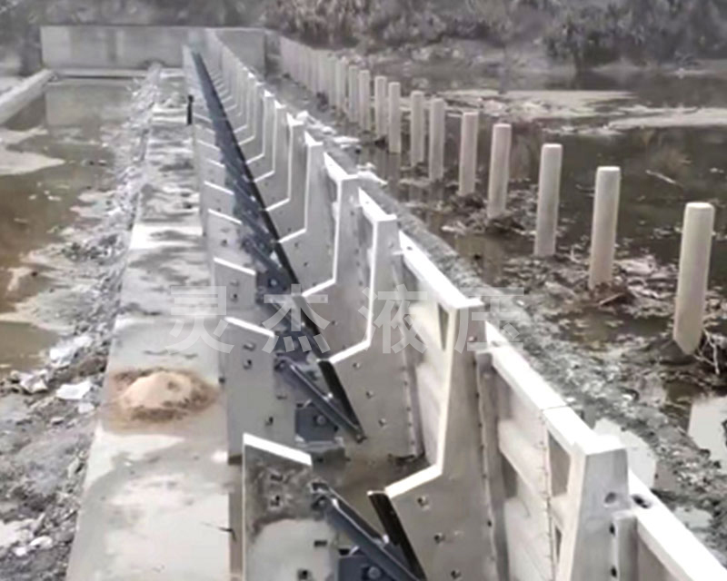 蘇州水力自控翻板閘門3米高6米寬英山縣