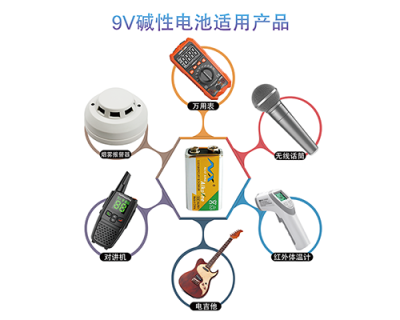 9V alkaline battery applicable products