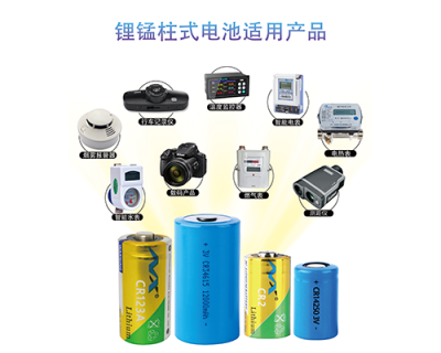 Lithium-manganese column battery applicable products