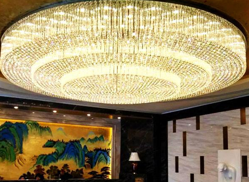 河南酒店水晶灯清洗