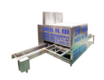 Automatic beancurd production line (automatic beancurd cutting, plate discharging and bacteria spraying machine)