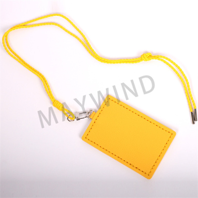 手工缝制长绳卡包-黄色