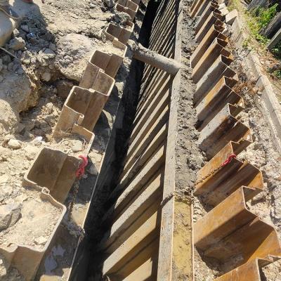 東營拉森鋼板樁施工