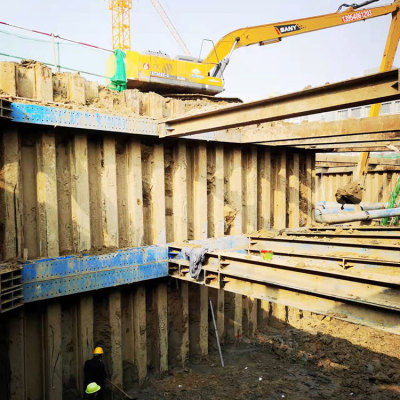 青島雨污分離管道鋼板樁施工