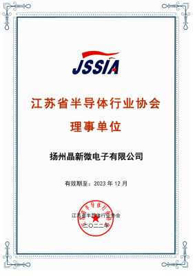 JSSIA理事單位證書（2022）