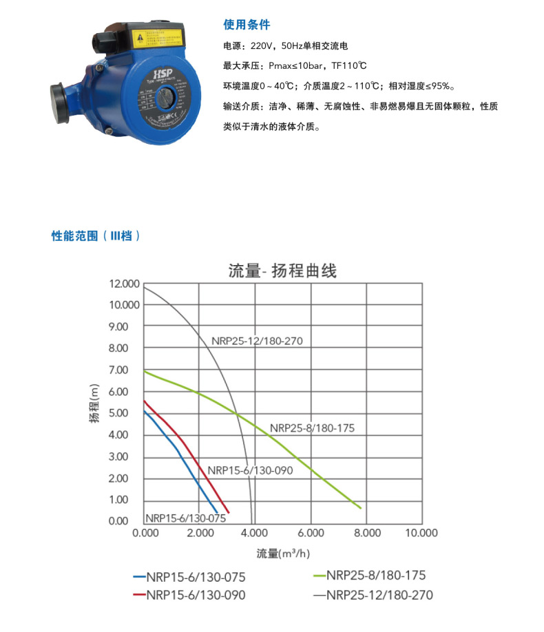 XSP NRP供热和制冷循环泵