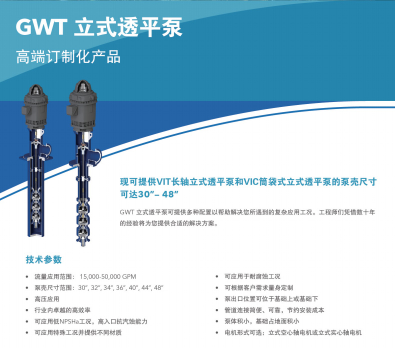 GWT立式透平泵