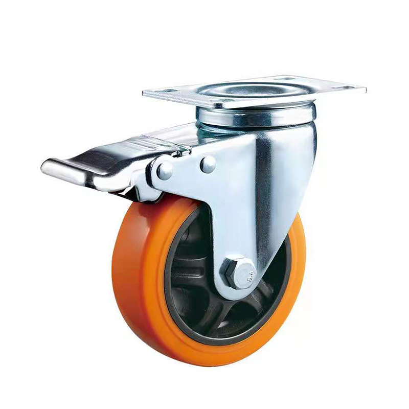 贵州重型脚轮厂家-游戏机橙色通花轮