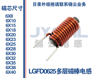 LGFD0625多层磁棒电感  电气特性参数