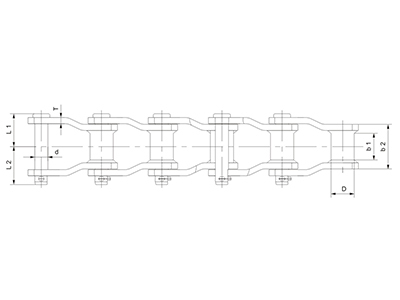 吐魯番窄系列焊接彎板鏈