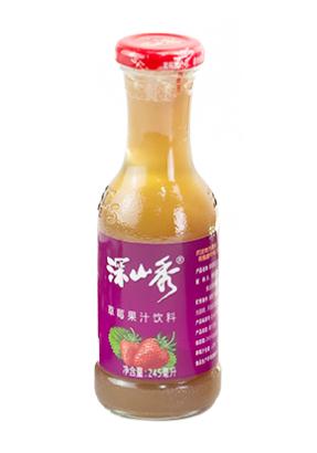 北京245ML草莓果汁饮料