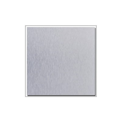 Silver brushed aluminum coil