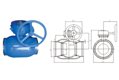 浮动式全焊接球阀Floating fully welded ball valve Q3(6/7/8/9)61F(Y/N/PPL)