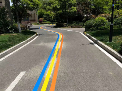 彩色道路划线
