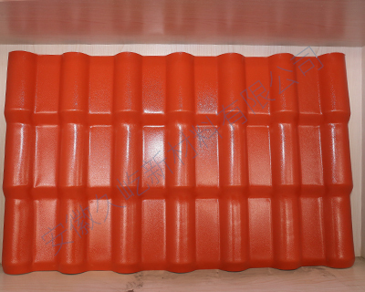 合成樹脂瓦  顏色 -灰色,棗紅,磚紅,藍色,綠色  兩種厚度 2.5MM和3MM 規格-   寬度1.05米   材質- ASA+PVC合成樹脂瓦