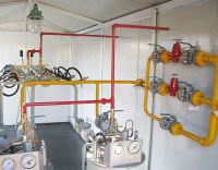Which three conditions are the vaporizer used for CNG pressure relief skid?
