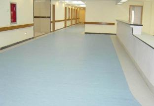 长寿医院PVC地板施工