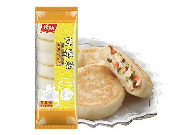 广东八粒装香菇鸡肉早餐饼