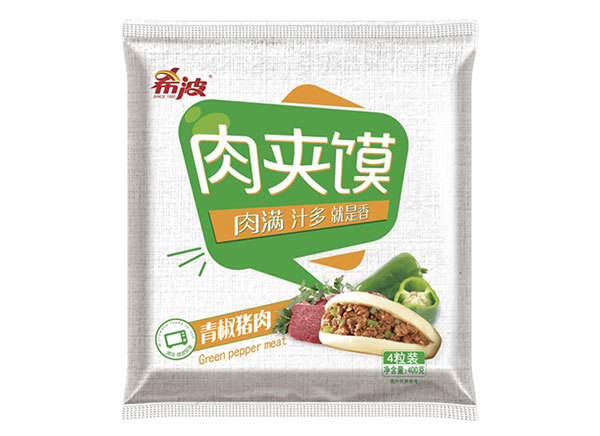 广东四粒装袋青椒猪肉肉夹馍