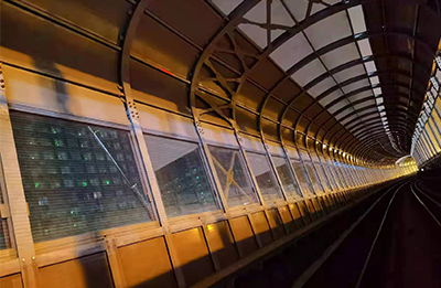 北京地鐵八通線噪聲治理聲屏障改造工程