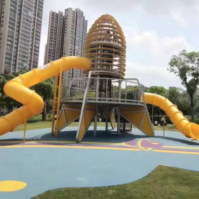 上海戶外幼兒園塑料組合滑梯