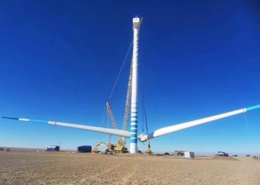 華能塔城老風口50MW風電項目35kV場內集電線路施工