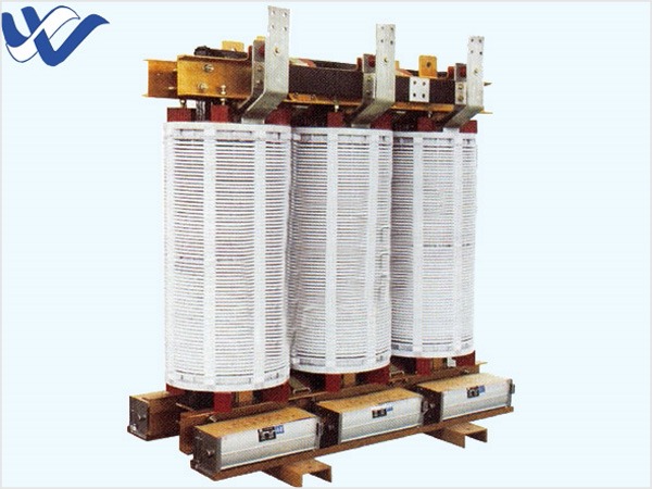 Non-encapsulated coil three-phase drying power transformer