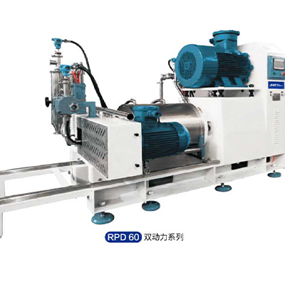 北京高效卧式纳米棒销陶瓷砂磨机RPD60双动力系统