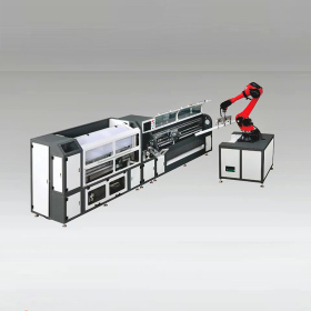江苏全自动大&小毛套机械手热熔胶缠绕机（机器人连线）TB-CRJR-01
