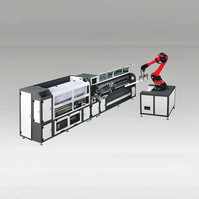 全自动大&小毛套机械手热熔胶缠绕机（机器人连线）TB-CRJR-01