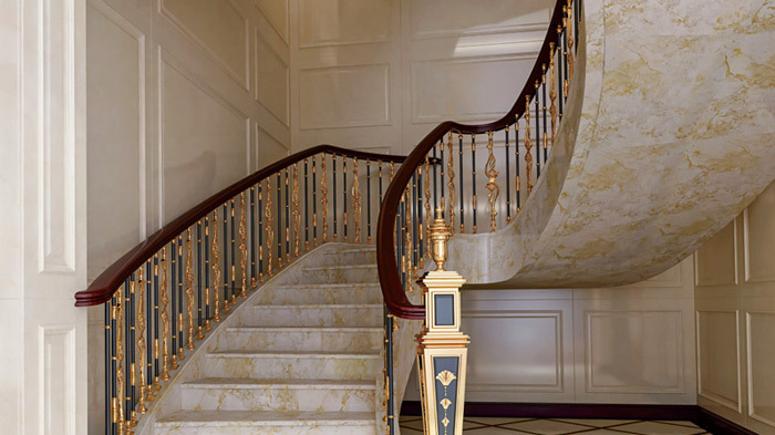 安装别墅铜楼梯的四个优势
