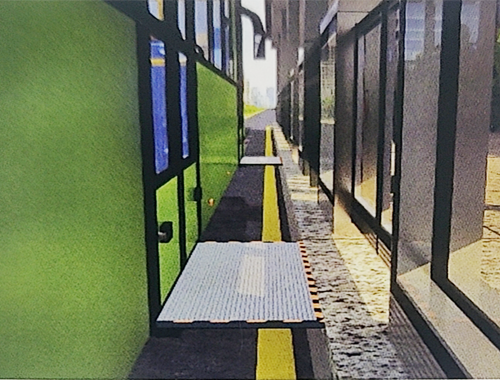 BRT车用伸缩踏板
