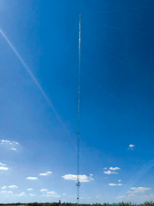 江蘇泰州120米測風塔
