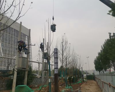 济南10KV供电公司快速充电站电网基建配套工程开工了