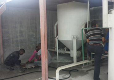 乙炔生產裝置設備在贊比亞調試現場