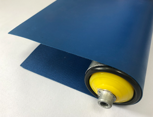 0.6mm blue Pu flat belt
