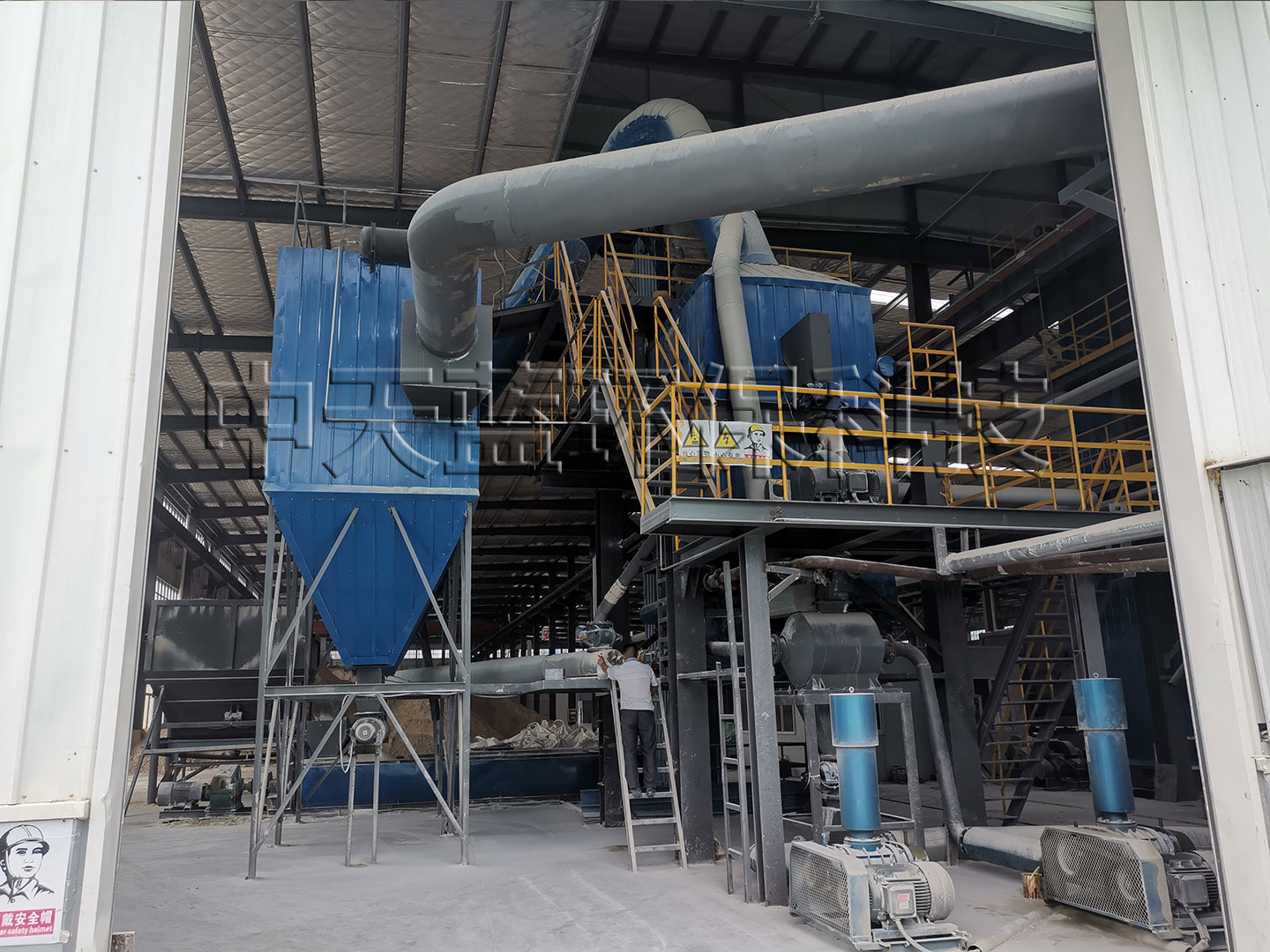 江苏单条石膏煅烧设备五万吨生产线