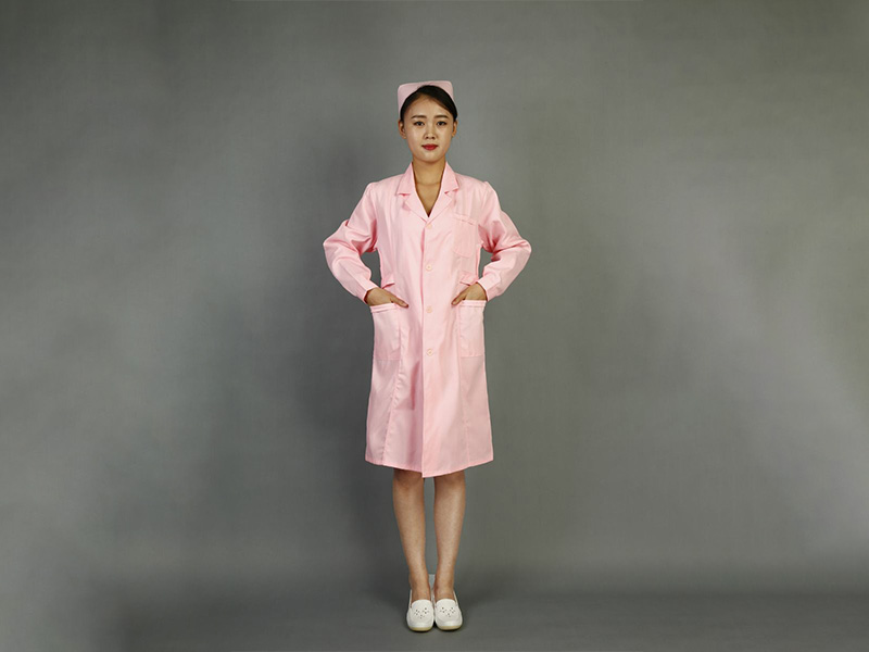 粉色长袖护士服