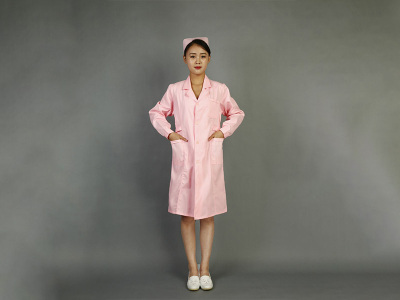 深圳粉色長袖護士服