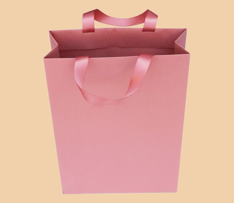 Pink art paper bag