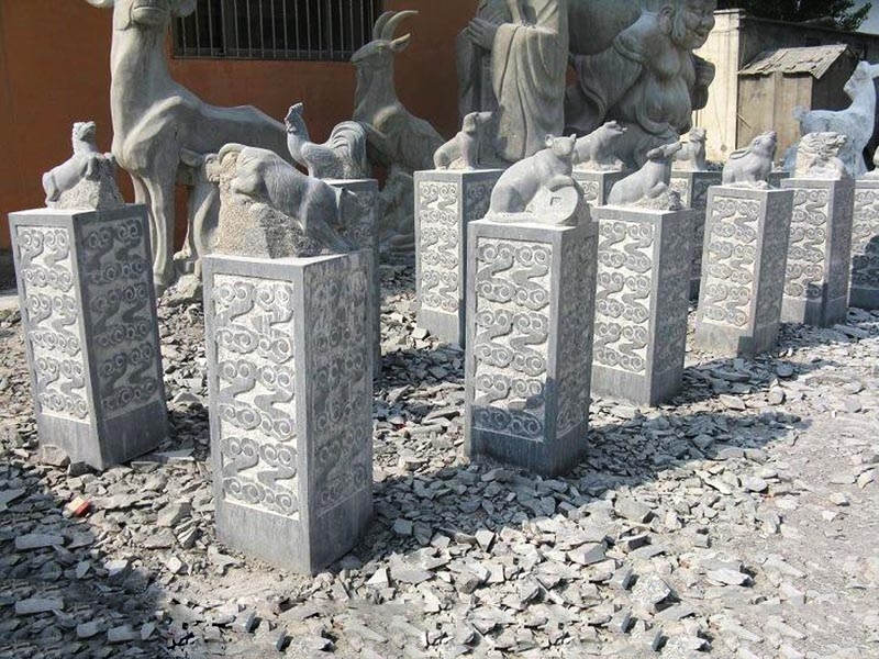 十二生肖動物石雕