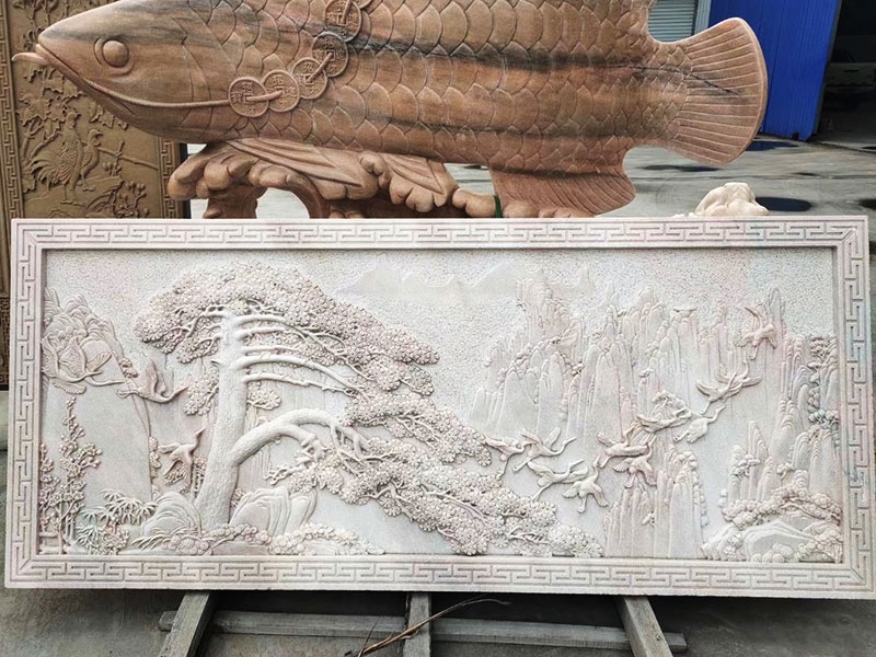 麗江石雕壁畫墻